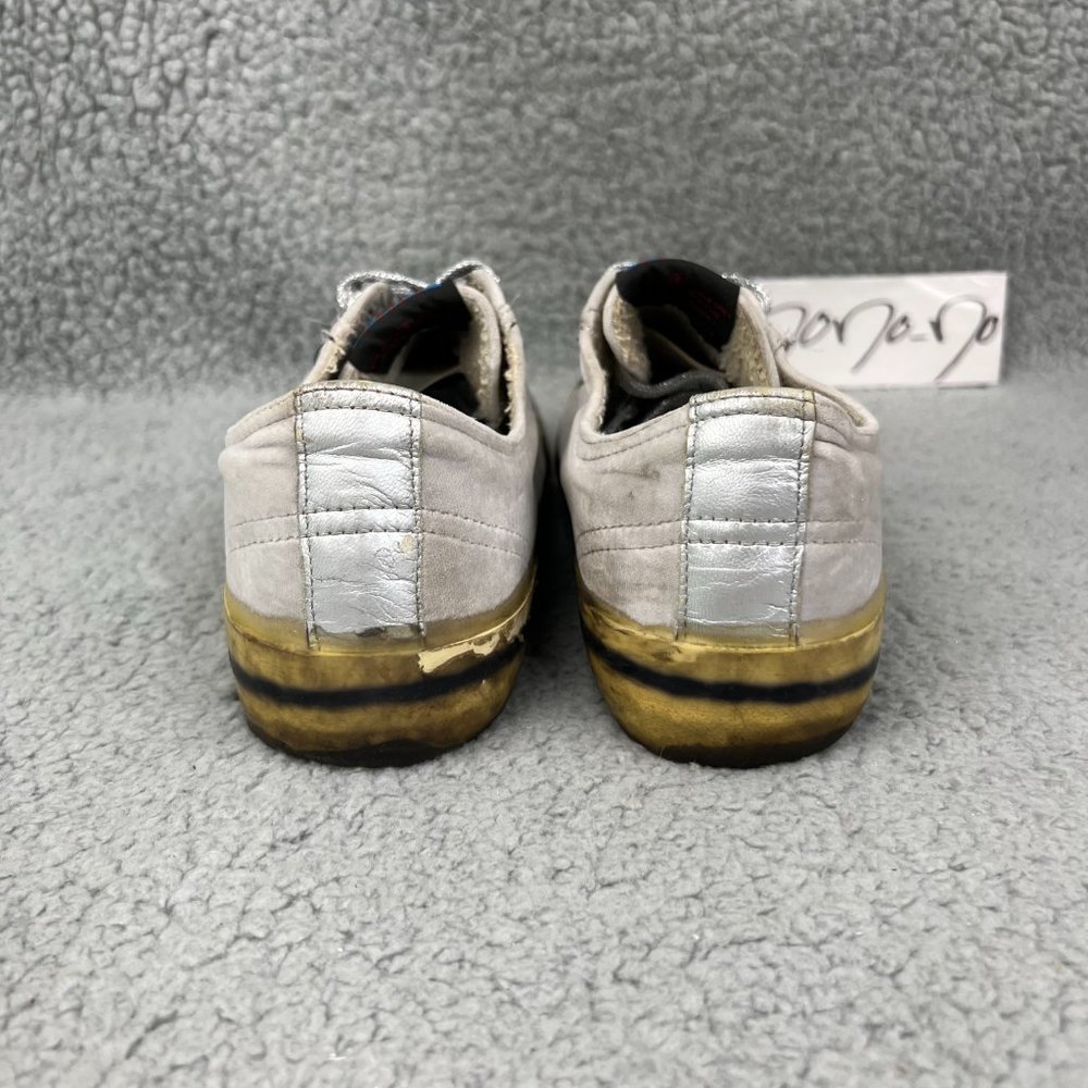 Golden Goose Womens 7 37 Shoes Grey Silver Velvet V Star 2 VSTAR2 Low Sneakers 4 - Picture 5 of 14